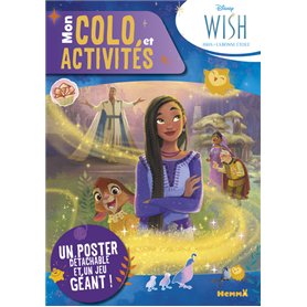 Disney Wish - Mon colo et activités + poster - Un poster détachable et un jeu géant !