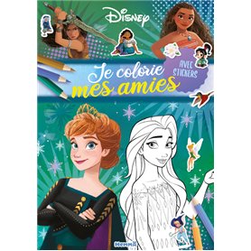 Disney - Je colorie mes amies (Anna et Elsa) - Avec stickers