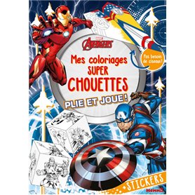 Marvel Avengers - Mes coloriages super chouettes - Plie et joue !