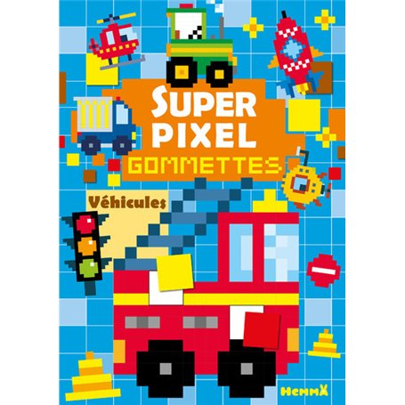 Super pixel - Gommettes - Véhicules