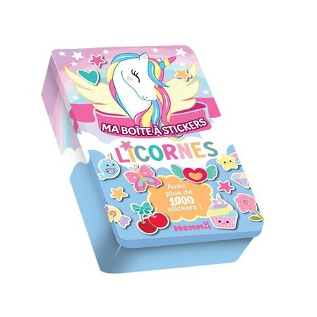 Ma boite à stickers - Licornes - Avec plus de 1000 stickers !