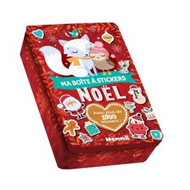 Ma boite à stickers - Noël (Renard blanc et oiseau) - Avec plus de 1000 stickers !