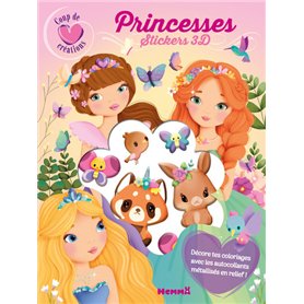 Coup de coeur créations - Princesses - Stickers 3D - Décore tes coloriages avec les autocollants métallisés en relief !