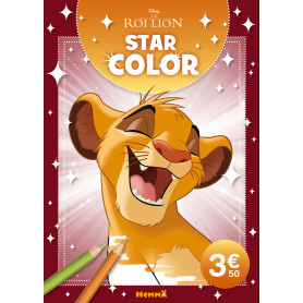 Disney Le Roi Lion - Star Color (Simba cadre bordeaux)