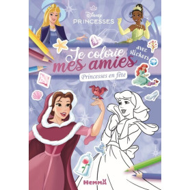 Disney Princesses - Je colorie mes amies - Bloc de syliste - Princesses en fête