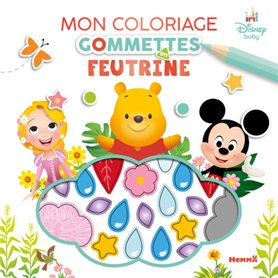 Disney Baby - Mon coloriage gommettes en feutrine (Raiponce