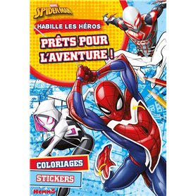 Marvel Spider-Man - Habille les héros - Prêts pour l'aventure ! - Coloriages