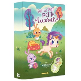Sur le pot Petite Licorne ! - Avec 2 stickers magiques !