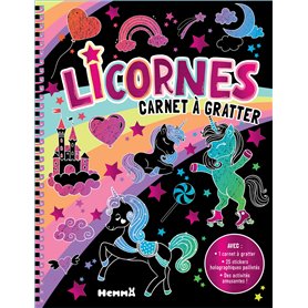 Licornes - Carnet à gratter - Avec 1 carnet à gratter