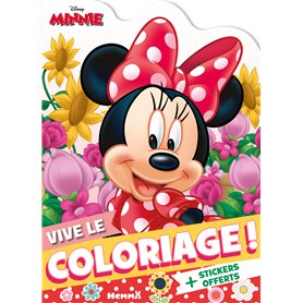 Disney Minnie - Vive le coloriage ! (Minnie fleurie) - + Stickers offerts