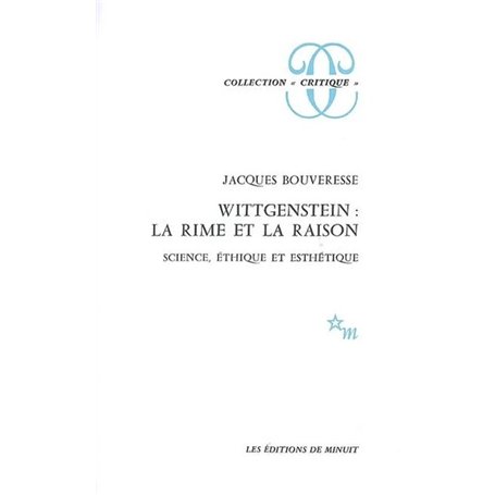 Wittgenstein : La rime et la raison