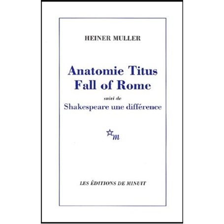 Anatomie Titus fall of Rome