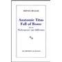 Anatomie Titus fall of Rome