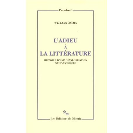 L'adieu à la littérature
