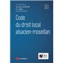 Code du droit local alsacien-mosellan 2024