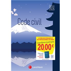 Code civil 2026 - jaquette Blue Fuji