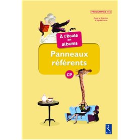 Panneaux référents A l'école des albums CP série jaune