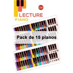 Pack de 15 pianos CE1