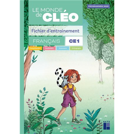 Le monde de Cléo Fichier d'entrainement CE1 + aide-mémoire - ÉDITION 2025
