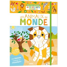 Mes tout premiers autocollants mosaïque - Les animaux du monde