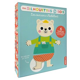 SILHOUETTES BOIS - OURSONS S'HABILLENT