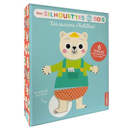 SILHOUETTES BOIS - OURSONS S'HABILLENT