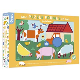 Mon puzzle formes en bois - La ferme