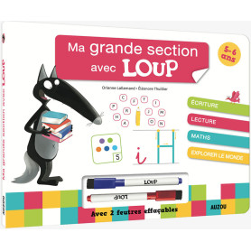 Mon livre ardoise Loup - Ma grande section avec Loup