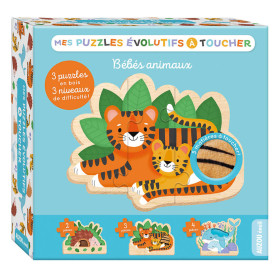 Bébés animaux - Mes puzzles évolutifs à toucher
