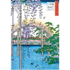 Carnet Hazan Glycine dans l'estampe japonaise 18 x 26 cm (papeterie)