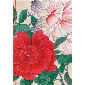 Carnet Hazan Roses dans l'estampe japonaise 12 x 17 cm (papeterie)