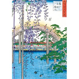 Carnet Hazan Glycine dans l'estampe japonaise 12 x 17 cm (papeterie)