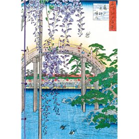 Carnet Hazan Glycine dans l'estampe japonaise 16 x 23 cm (papeterie)