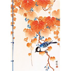 Carnet Hazan Mésange dans l'estampe japonaise 18 x 26 cm (papeterie)