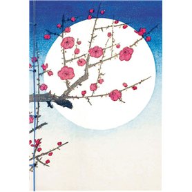 Carnet Hazan gaufré Lune 12 x 17 cm (papeterie)