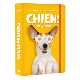 Agenda scolaire chiens mignons 2025-2026