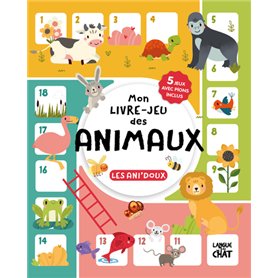 Mon livre-jeu des animaux - Les ani'doux - 5 jeux avec pions inclus