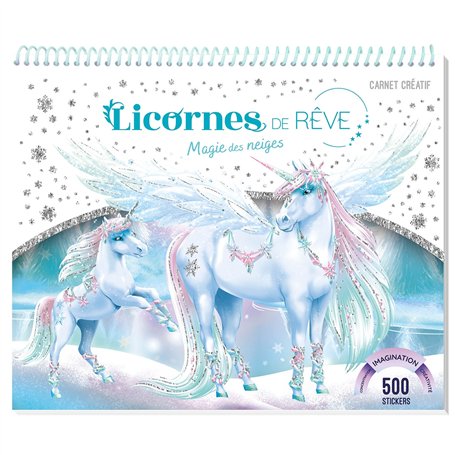 Licornes de rêve - Carnet créatif - Magie des neiges nouvelle édition