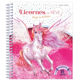 Licornes de rêve - Mini-carnet Magie des paillettes