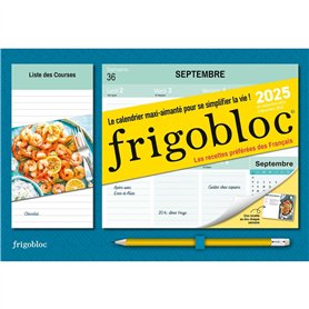 Mini Frigobloc Hebdomadaire 2025 Recettes préférées des Français  (de sept. 2024 à déc. 2025)