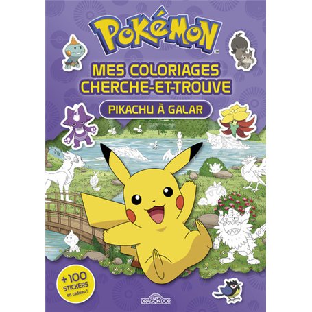 Pokémon - Pikachu à Galar - Mes coloriages cherche-et-trouve