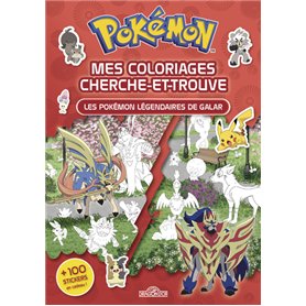 Pokémon - Les Pokémon légendaires de Galar - Mes coloriages cherche-et-trouve