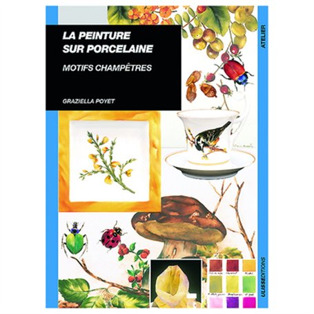 PEINTURE SUR PORCELAINE MOTIFS CHAMPETRES
