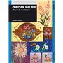 PEINTURE SUR BOIS FLEURS DE MONTAGNE
