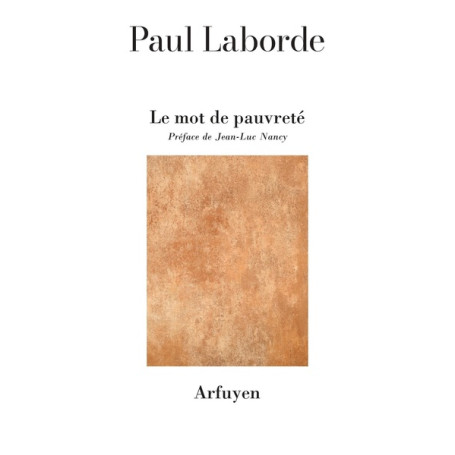 Le mot de pauvreté