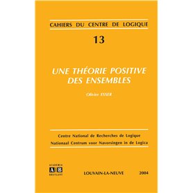 THEORIE POSITIVE DES ENSEMBLES