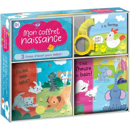 Mon coffret naissance - 3 livres d'éveil pour bébé