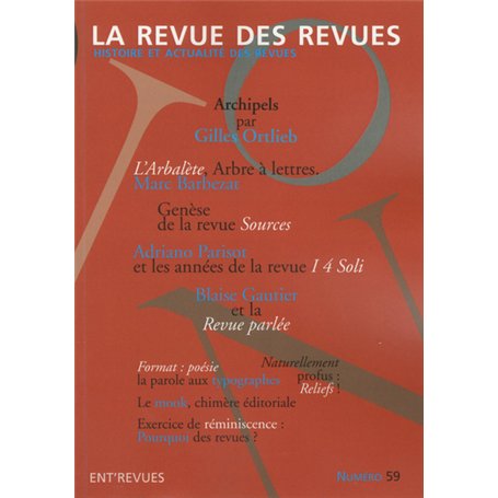 La revue des revues - numéro 59