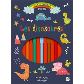 Bloc d'activités avec feutres: Les dinosaures