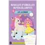 Boucles d'oreille autocollantes: Les licornes